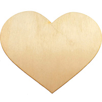Заготовка для декорирования "Панно Сердце" 20х16см фанера 3мм 030012