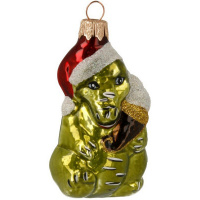 Ёлочное украшение "Крокодил Гена" h-11см в подарочной упаковке ФУ-373