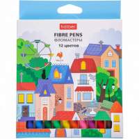 Фломастеры 12 цветов "Городок" подходят для фломографа FP_067663/067663