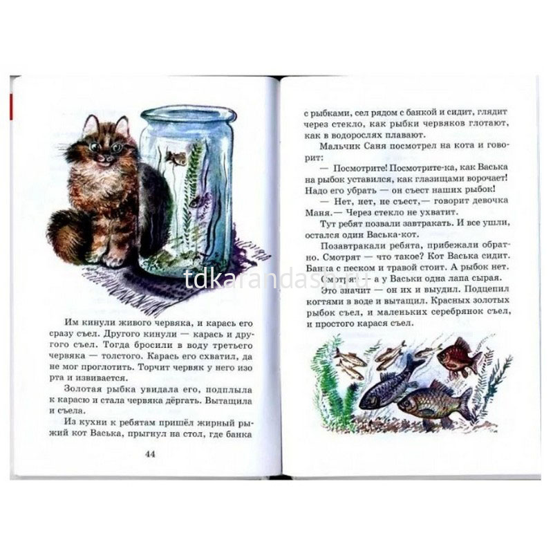 Книга "Школьная библиотека. Рассказы про зверей и птиц" Чарушин 94стр ...
