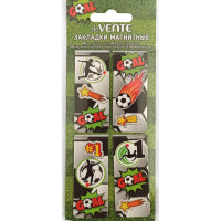 Набор закладок магнитных "Goal" 4шт. 25х56,6мм 8065209