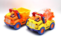 Грузовик на батарейках, пластик 23х15х16см (свет, звук) 213223R/225