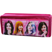 Пенал "Blackpink" 21х8,5х5,5см прямоугольный, 2 отделения, 1 карман, текстиль, малиновый DB23224