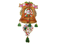 Панно "Колокольчик. Дед Мороз" 30х35см Y1401-14/HH56-1