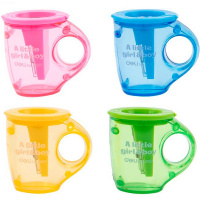 Точилка 2 отв. "Deli" с контейнером, пластик, цвет ассорти Е0551