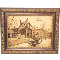 Картина "Дом со шпилем" 15х20см