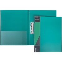 Папка с боковым прижимом "Standard" А4 пластик 0,70мм с внутренним карманом зеленая AC4_00107/038492