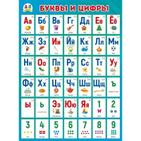 Плакат "Буквы и цифры" 440х600мм 070.787