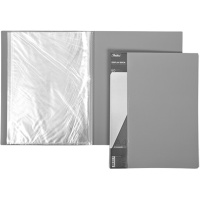 Папка 60 вкладышей "Standard" А4 пластик 0,70мм серая 60AV4_00114/038472