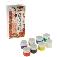 Набор красок д/ткани и кожи 8*20мл 110308