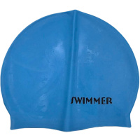Шапочка для плавания 21,5см голубая 2039-292