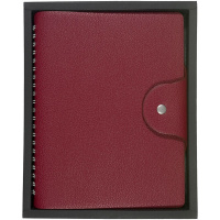 Ежедневник недатированный А5 "Torino" 272стр., бордовый, искусственная кожа, на кнопке 3-685/06