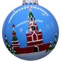 Шар 100мм "Московский Кремль" в подарочной упаковке КУ-100-195170