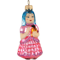 Ёлочное украшение "Мальвина" h-11см в подарочной упаковке ФУ-376