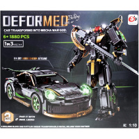 Конструктор-трансформер "Машина. 3в1" 1880 деталей 42х35,5см пластик (свет) LT395870