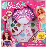 Косметика для девочек "Барби" (тени для век, блеск для губ, аппликатор 3шт.) 10388A2-BAR