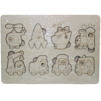 Заготовка для декорирования "Рамка-вкладыш. Техника" 30х21см фанера 3мм 580014