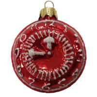 Ёлочное украшение "Часы круглые" h-7см ФУ-94