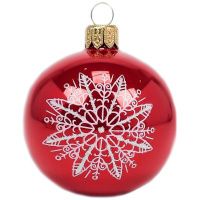 Шар 65мм "Снежинка" в подарочной упаковке КУ-65-194120