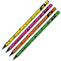 Карандаш чернографитный BlackLine FLOWERS 209-1198-000 HB, черное дерево корпус ассорти рисунок