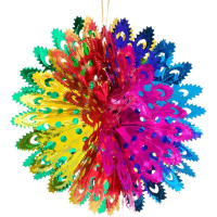 Шар объемный "Жар-птица" 41см фольга Y9800-24