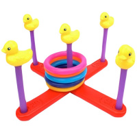 Игра "Кольцеброс" пластик (5 колец, 5 уточек) 40х40х20см 2043778