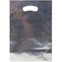 Пакет подарочный 17,5х25см фольга серебро Y10436-24