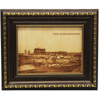 Картина "Летний рыбный базар" 15х20см