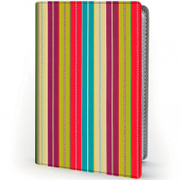 Визитница 28 визиток 7х10см "Полоски" пвх 2878-2 Визитница 28 визиток 7х10см "Полоски" пвх 2878-2