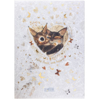 Папка-уголок "Love me. Котики приносят счастье" А4 полипропилен 0,18мм 14-038/09