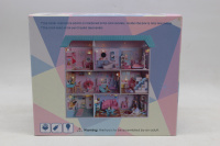 Конструктор "Румбокс. Кукольный домик. Спальня" 13х13х11см (пластик, дерево, свет) S2008