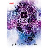 Бизнес-блокнот А6 80л "Ловец снов" клетка 3D фольга матовая ламинация 7БЦ 80ББ6лолВ1_17039/050817