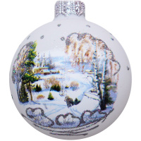 Шар 65мм "Русская зима 2" в подарочной упаковке КУ-65-214190