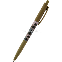 Ручка шариковая "HappyClick. Танчики" 0,5мм синяя, автомат 20-0241/30
