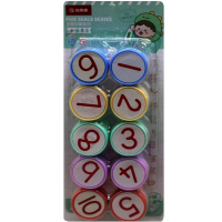 Набор штампов 10шт диаметр 2,5см "Цифры" DJ03-1153