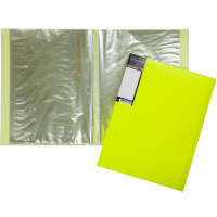 Папка 40 вкладышей "DIAMOND NEON" А4 желтая 40AV4_02036/036477