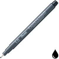 Ручка капиллярная "Pointliner" 1,0мм черная S20P-10A