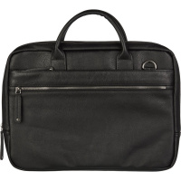 Сумка "Мегаполис" 39х28х6,5см, 1 отделение, 3 кармана, черная, экокожа 1115/д