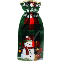 Мешок для подарков Дед Мороз/Снеговик 32х14,5см 2 вида Y10009-24