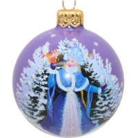 Шар 65мм "Снегурочка Царская" в подарочной упаковке КУ-65-204041