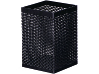 Подставка д/канц.принадлежностей 8х8х9см сетчатая металлическая, черная E908