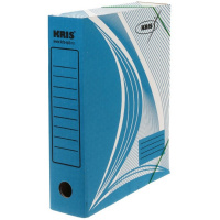 Папка архивная на резинке А4 75мм синяя АС-7с