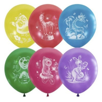 Шар воздушный 30см(12") Пастель+Декоратор Веселый зоопарк 2ст. 6041083