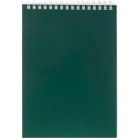 Блокнот А5 60л "SoloMatte. Малахит" клетка, на спирали, ламинация Soft-touch 092893