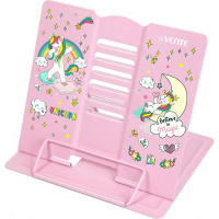 Подставка для книг металлическая "Magic Unicorn" 21х19см розовая, в пакете 8063100