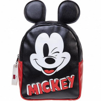 Рюкзак "Микки Маус" 27х21х11см, 260гр, 1 отделение, 2 кармана, экокожа 074170