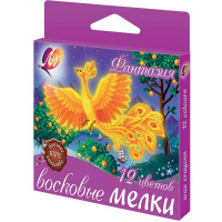 Мелки восковые 12 цветов на масляной основе"Фантазия" 25С 1520-08