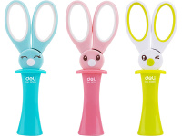 Ножницы детские 13,5см "Magic Rabbit" сталь, ручки пластик, в футляре, 3 цвета E6065