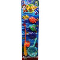 Игра "Рыбалка" 51х15см пластик (1 удочка, 3 рыбки, сито) LT100604