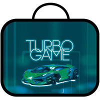 Папка с ручками 33,5х26х6см "Turbo game" ткань ПШ-11